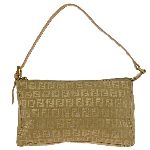 Fendi Gold Zucchino Handbag - Picture 1 of 11